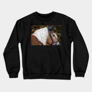 Haflinger with a dreamlike mane Crewneck Sweatshirt